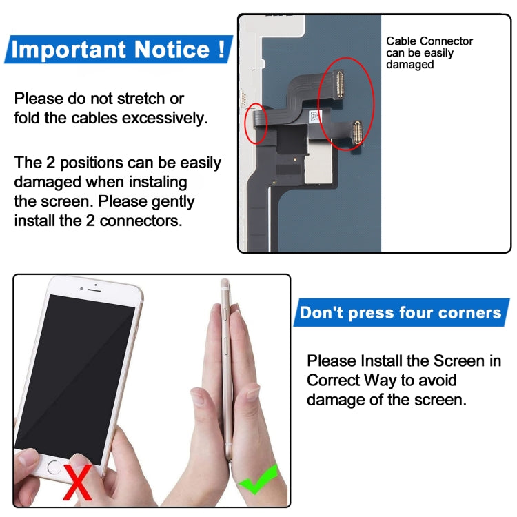 Schermo LCD JK incell per iPhone X, For iPhone X (JK incell)