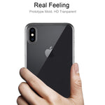 Custodia trasparente ultrasottile in TPU per iPhone XS