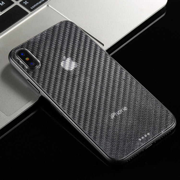 Per iPhone X Pellicola protettiva posteriore per adesivo in fibra di carbonio da 0,01 mm