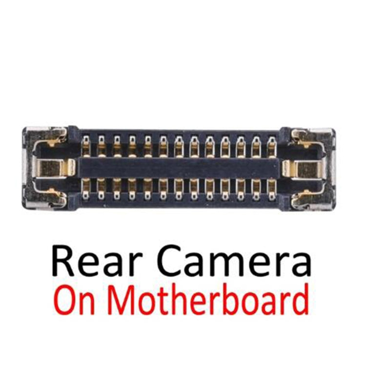 Connettore FPC per fotocamera posteriore posteriore sulla scheda madre per iPhone X, For iPhone X