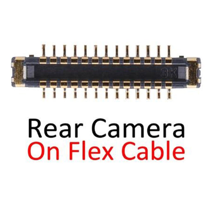 Rear Back Camera FPC Connector to Flex Cable for iPhone X, For iPhone X