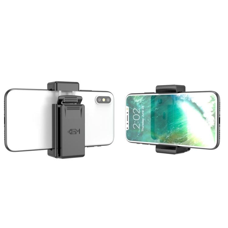 Supporto per staffa a clip per supporto da tavolo regolabile universale antigoccia per telefono cellulare per iPhone X e 8 Plus, Clip Bracket (Black)