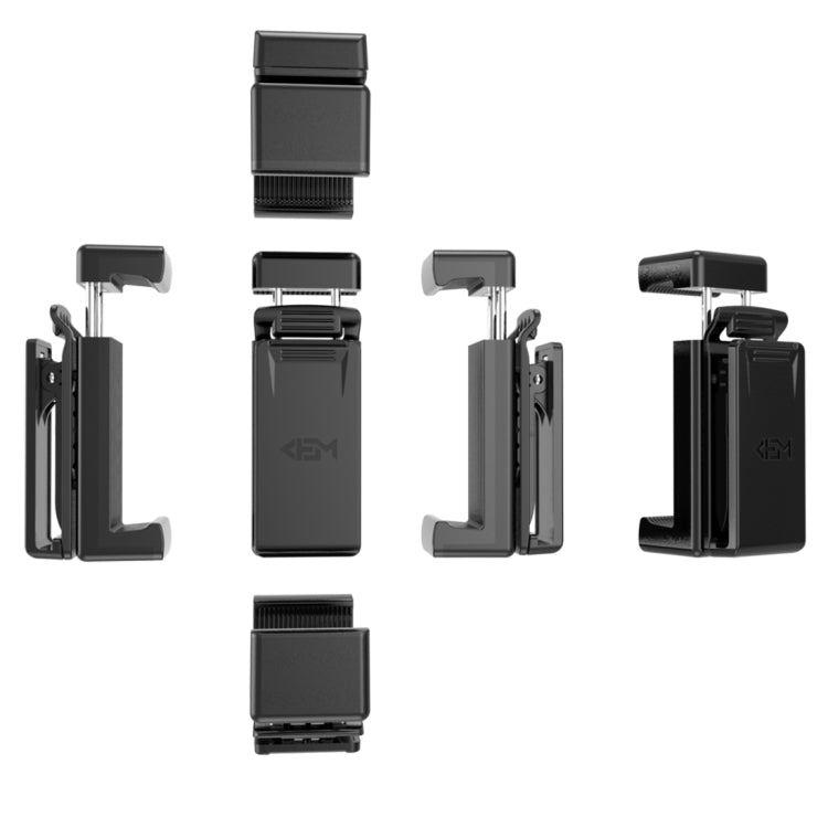 Supporto per staffa a clip per supporto da tavolo regolabile universale antigoccia per telefono cellulare per iPhone X e 8 Plus, Clip Bracket (Black)