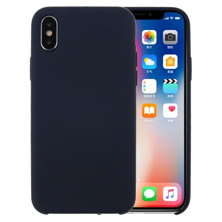 Custodia in silicone liquido per iPhone X e XS