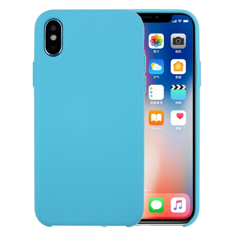 Custodia in silicone liquido per iPhone X e XS