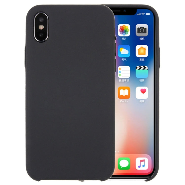 Custodia in silicone liquido per iPhone X e XS