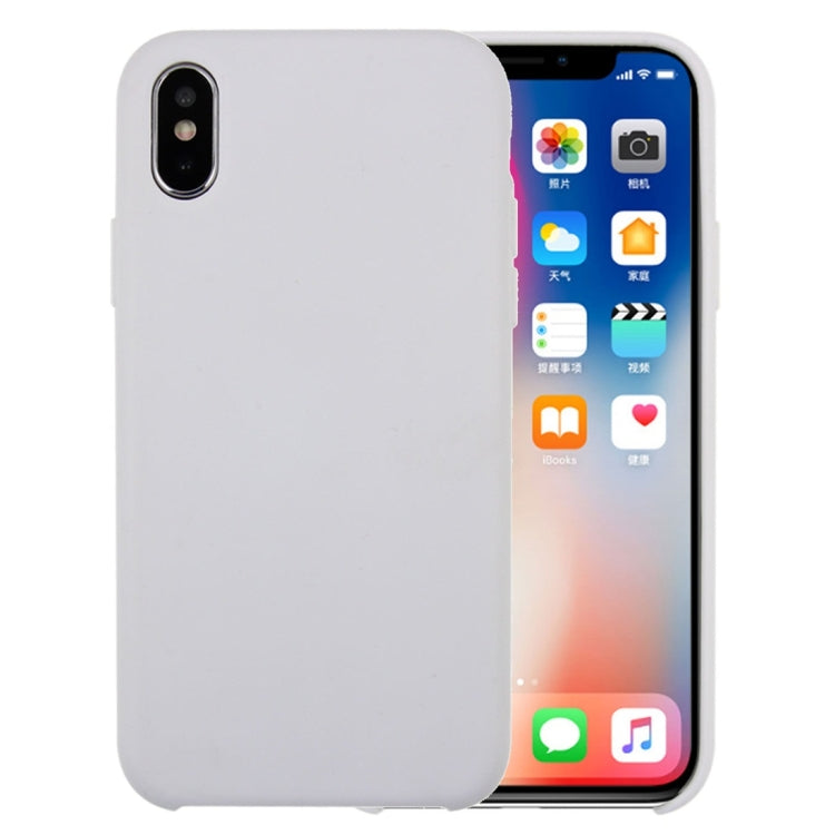 Custodia in silicone liquido per iPhone X e XS