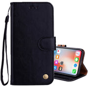 Custodia in pelle per iPhone X / XS con supporto