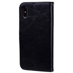 Custodia in pelle per iPhone X e XS con slot carte