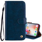 Custodia in pelle per iPhone X e XS con slot carte