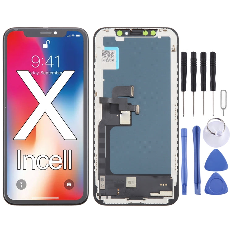 Gruppo digitalizzatore materiale TFT incell (LCD + cornice + touch pad) per iPhone X, For iPhone X (Incell)