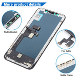 Gruppo digitalizzatore materiale TFT incell (LCD + cornice + touch pad) per iPhone X, For iPhone X (Incell)