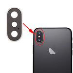 Anello obiettivo fotocamera posteriore per iPhone X