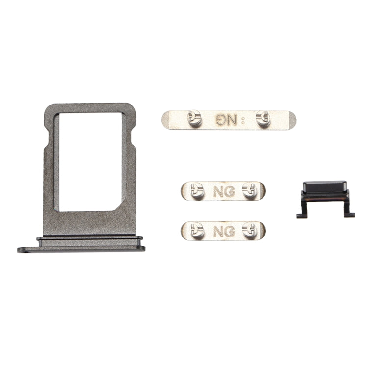 Vassoio scheda + Tasto controllo volume + Tasto accensione + Tasto vibrazione interruttore Mute per iPhone X, For iPhone X