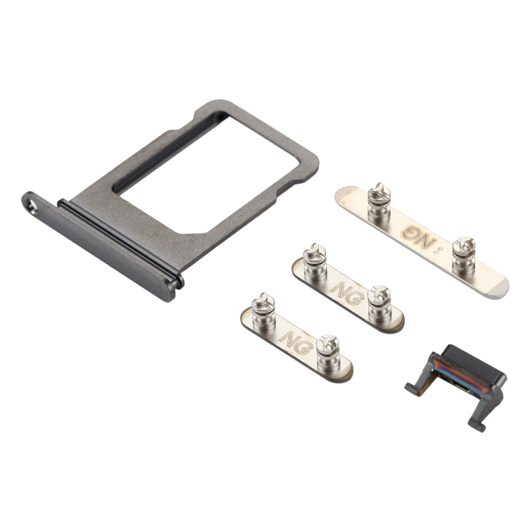 Vassoio scheda + Tasto controllo volume + Tasto accensione + Tasto vibrazione interruttore Mute per iPhone X, For iPhone X