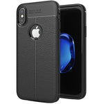 Custodia TPU per iPhone X e XS con Texture Litchi