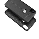Custodia TPU per iPhone X e XS con Texture Litchi