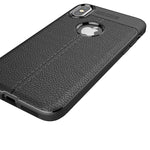 Custodia TPU per iPhone X e XS con Texture Litchi