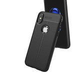 Custodia TPU per iPhone X e XS con Texture Litchi
