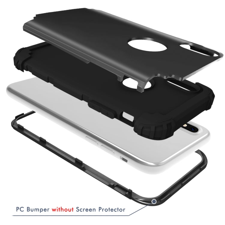 Custodia Diamond in silicone per iPhone X e XS