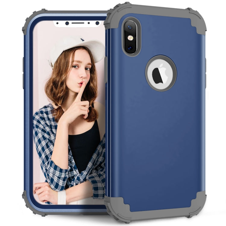 Per PC galvanico serie iPhone X / XS Diamond + custodia protettiva in silicone, For iPhone X, For X