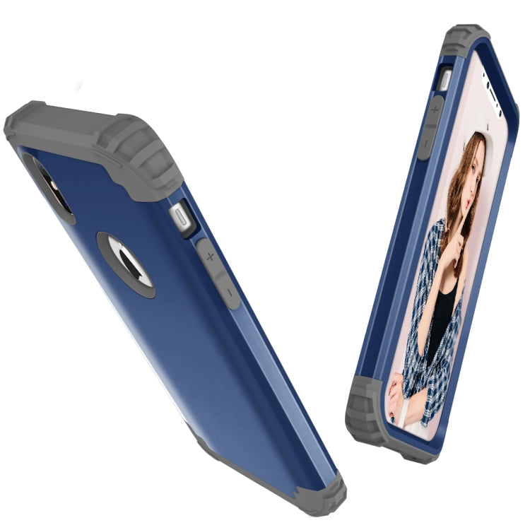 Per PC galvanico serie iPhone X / XS Diamond + custodia protettiva in silicone, For iPhone X, For X