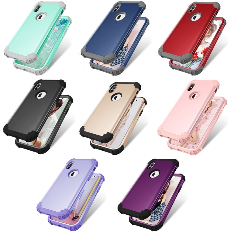 Per PC galvanico serie iPhone X / XS Diamond + custodia protettiva in silicone, For iPhone X, For X