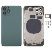 Back Cover with SIM Card Tray, Side Buttons and Camera Lens for iPhone 11 Pro, For iPhone 11 Pro (Camera Lens), For iPhone 11 Pro (with Camera Lens)