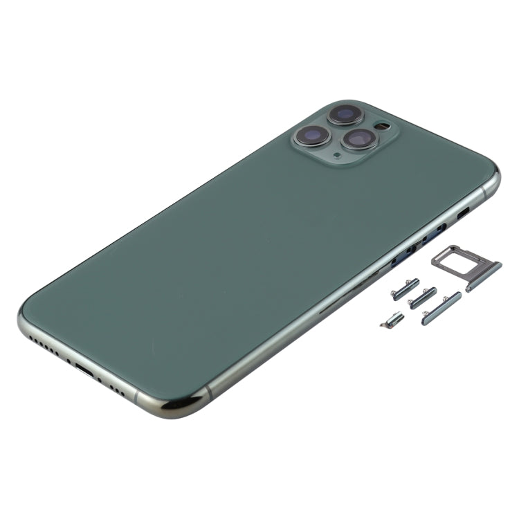 Cover posteriore con vassoio per scheda SIM, tasti laterali e obiettivo della fotocamera per iPhone 11 Pro, For iPhone 11 Pro (Camera Lens), For iPhone 11 Pro (with Camera Lens)