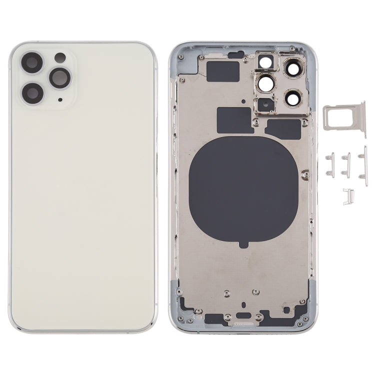 Back Cover with SIM Card Tray, Side Buttons and Camera Lens for iPhone 11 Pro, For iPhone 11 Pro (Camera Lens), For iPhone 11 Pro (with Camera Lens)