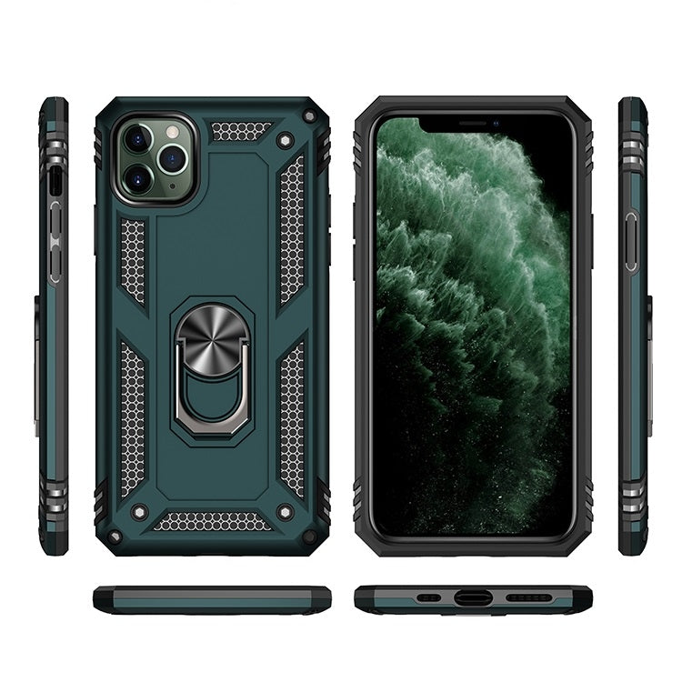 Custodia protettiva Armor antiurto in TPU + PC per iPhone 11 Pro, con supporto per rotazione di 360 gradi, For iPhone 11 Pro