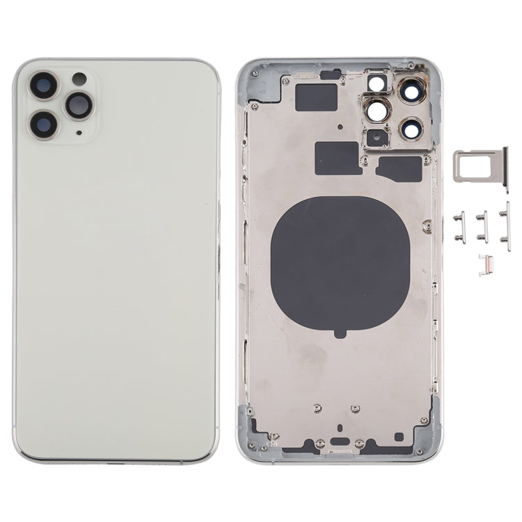 Back Cover with SIM Card Tray, Side Buttons and Camera Lens for iPhone 11 Pro Max, For iPhone 11 Pro Max (Camera Lens), For iPhone 11 Pro Max (with Camera Lens)