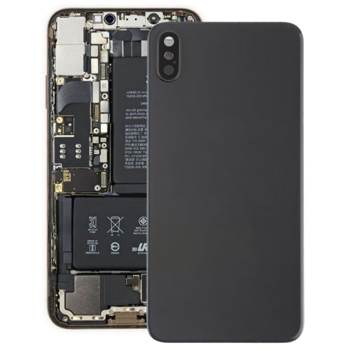 Battery Back Cover with Rear Camera Bezel Lens and Adhesive for iPhone XS Max, For iPhone XS Max with Adhesive