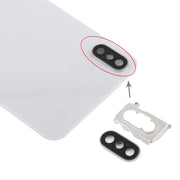 Battery Back Cover with Rear Camera Bezel Lens and Adhesive for iPhone XS Max, For iPhone XS Max with Adhesive