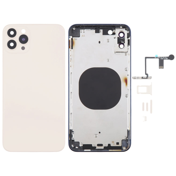 Cover posteriore per iPhone XS Max effetto iPhone 14 Pro Max