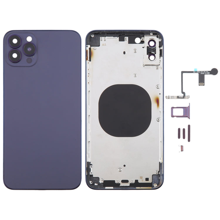 Cover posteriore per iPhone XS Max effetto iPhone 14 Pro Max