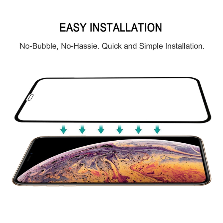 Pellicola protettiva 9H in fibra di carbonio per iPhone XS Max