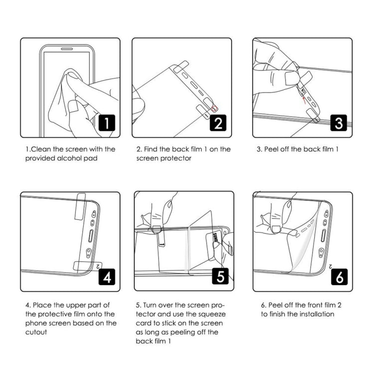 ENKAY Hat-Prince 3D Pellicola idrogel antideflagrante Protezione schermo intero anteriore + posteriore per iPhone XS Max, iPhone XS Max