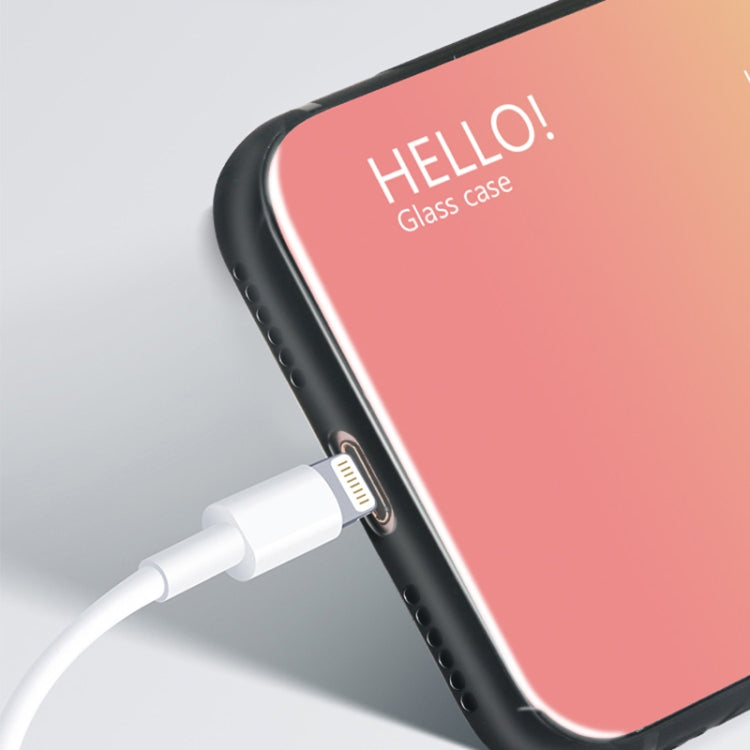 Custodia in vetro colorato per iPhone XS Max