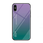 Custodia in vetro colorato per iPhone XS Max