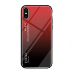 Custodia in vetro colorato per iPhone XS Max