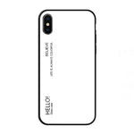 Custodia in vetro colorato per iPhone XS Max