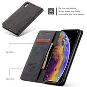 Custodia multifunzionale in pelle per iPhone XS Max