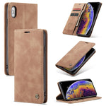 Custodia portafoglio in pelle per iPhone XS Max