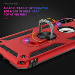 Per iPhone XS Max Sergeant Armor Custodia protettiva antiurto in TPU + PC con supporto per rotazione di 360 gradi