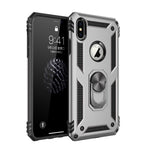 Per iPhone XS Max Sergeant Armor Custodia protettiva antiurto in TPU + PC con supporto per rotazione di 360 gradi