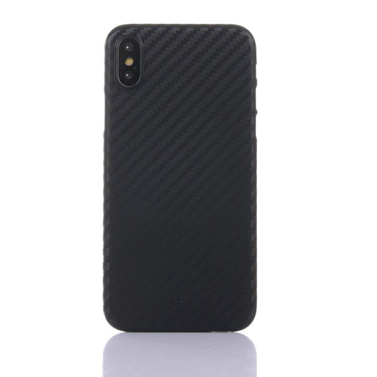 Per iPhone XS Max Custodia protettiva in PP ultrasottile in fibra di carbonio, For XS Max