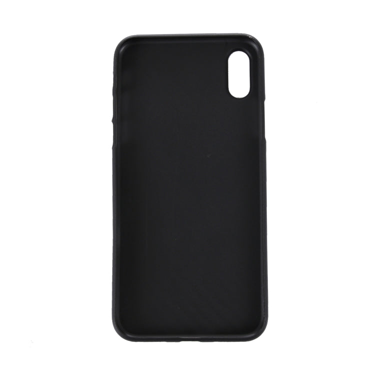 Per iPhone XS Max Custodia protettiva in PP ultrasottile in fibra di carbonio, For XS Max