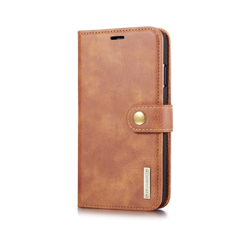 Per iPhone XS Max DG.MING Custodia in pelle magnetica rimovibile con texture Crazy Horse con supporto, slot per carte e portafoglio, iPhone XS Max, For iPhone XS Max