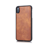 Per iPhone XS Max DG.MING Custodia in pelle magnetica rimovibile con texture Crazy Horse con supporto, slot per carte e portafoglio, iPhone XS Max, For iPhone XS Max